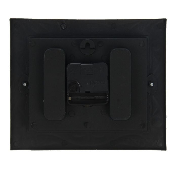 Часы настенные прямоуголные, рама узор, микс, 21,5*3*18 см.