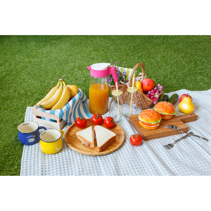 Бутыль 300 мл с крышкой и трубочкой, цвета МИКС