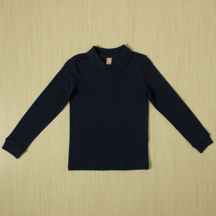 Рубашка-поло для мальчика, рост 134 см, цвет тёмно-синий