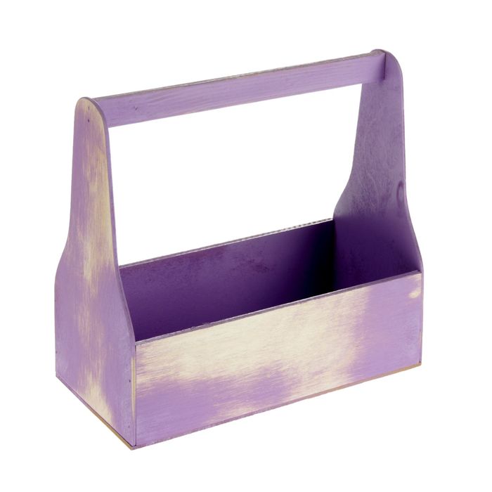 Кашпо № 1 Винтаж, фиолетовое, 25х12,5х26см