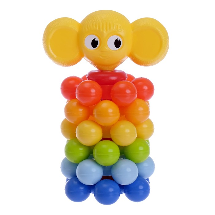 Пирамида-мини "Ушастик" с шариками