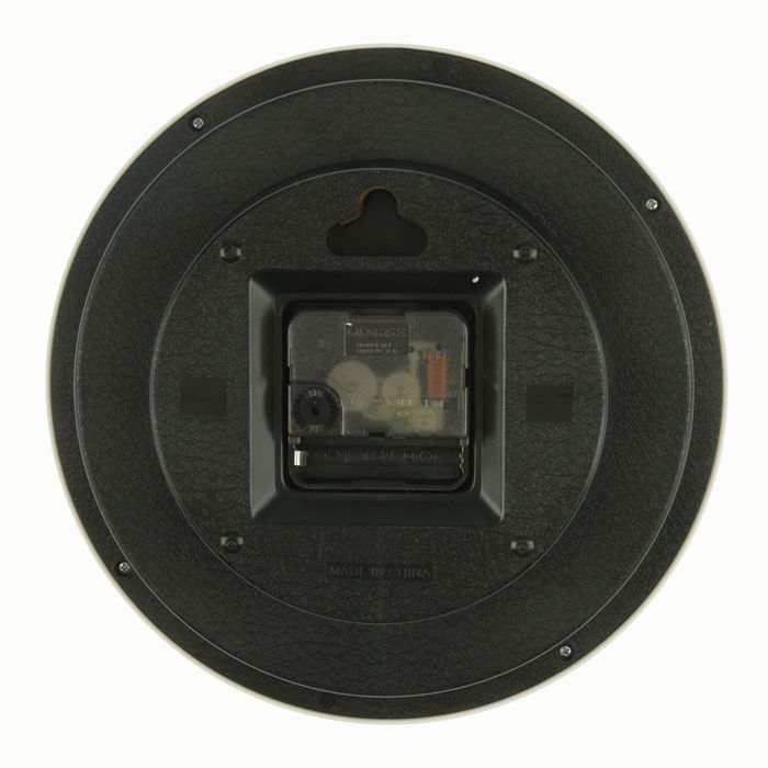 Часы настенные круг, рама белая, Сова с моноклем, 22*4*21,5см