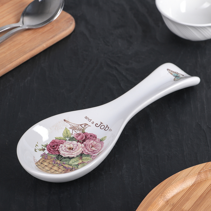 Подставка для ложки "Корзина цветов"