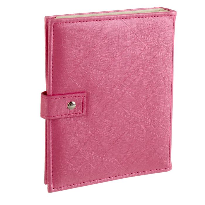 Альбом кожзам для хранения сережек 48 пар "Фуксия" 3,5х18,5х14 см