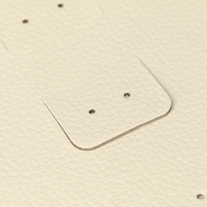 Альбом кожзам для хранения сережек 48 пар "Кофе с молоком" 3,5х18,5х14 см