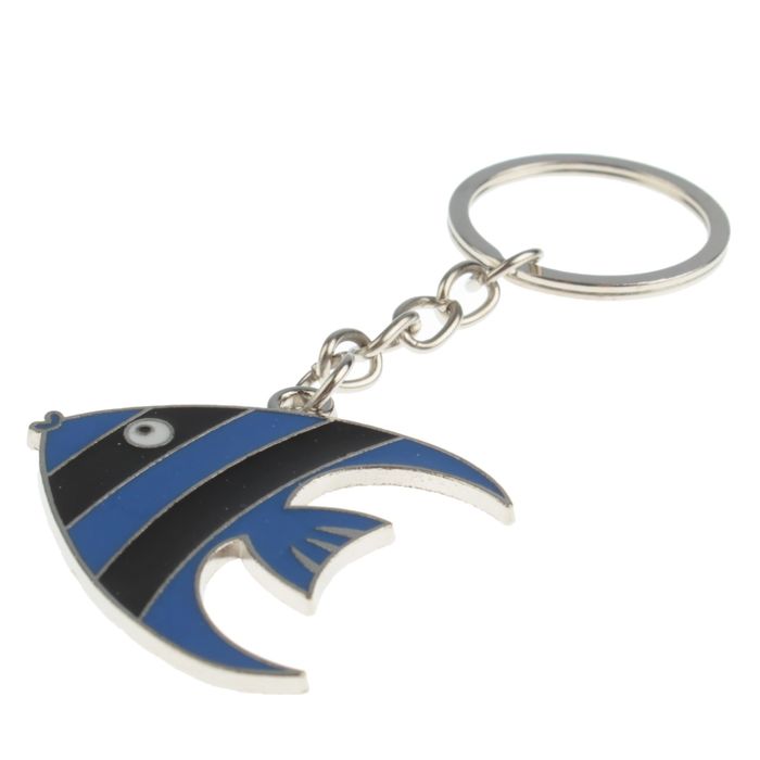 Брелок металл "Рыбка" МИКС 4х3,3 см