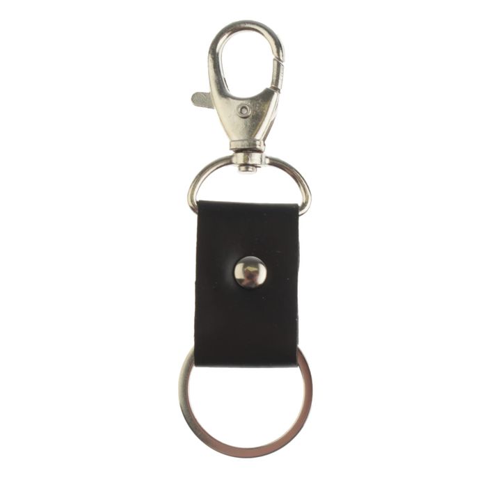 Брелок металл, кожзам "Классика" МИКС 6,8х3,3 см