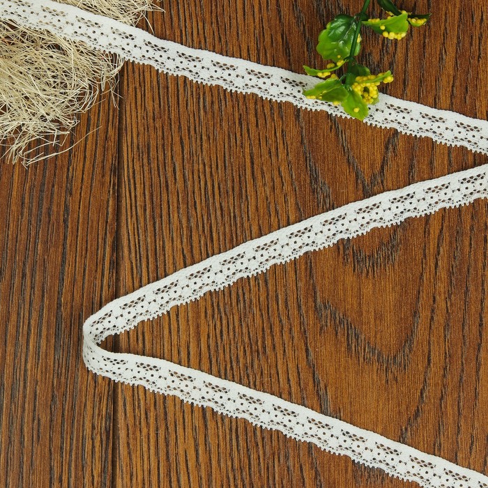 Кружево эластичное, ширина 15мм, 10±1м, цвет белый