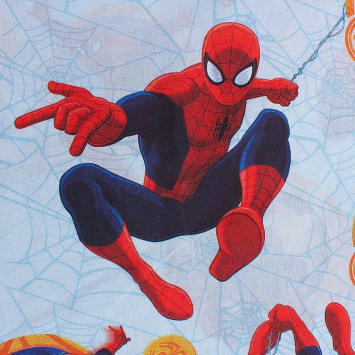 Постельное бельё 1,5 сп "Человек-паук", 143х215 см, 150х214 см, 50х70 см -1 шт,100% хлопок, бязь, 125 г/м2