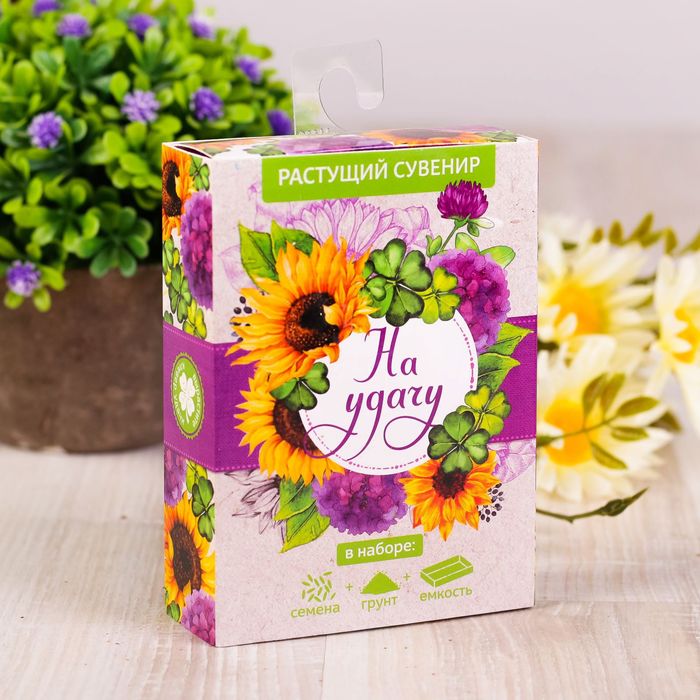 Растущий сувенир в коробочке "На удачу"