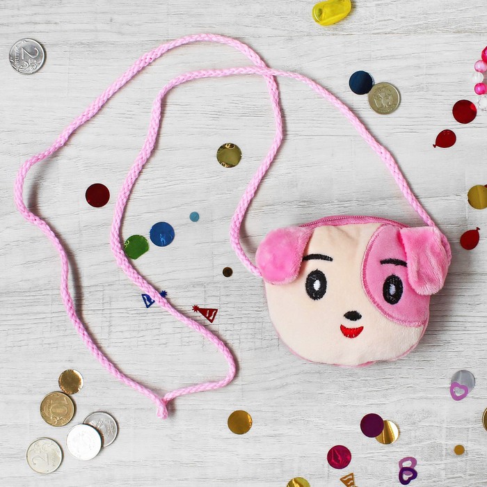 Кошелек "Песик" с ремешком