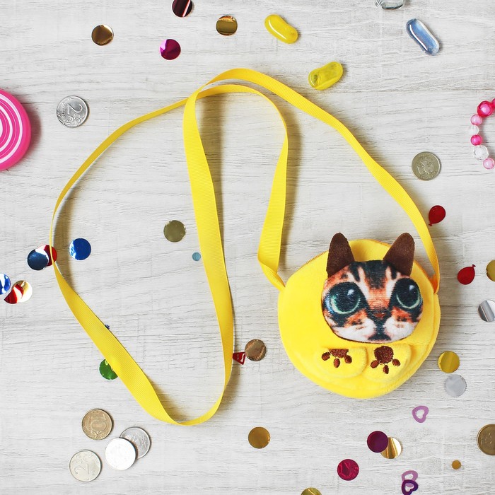 Сумочка "Котик" с ушками и ремешком