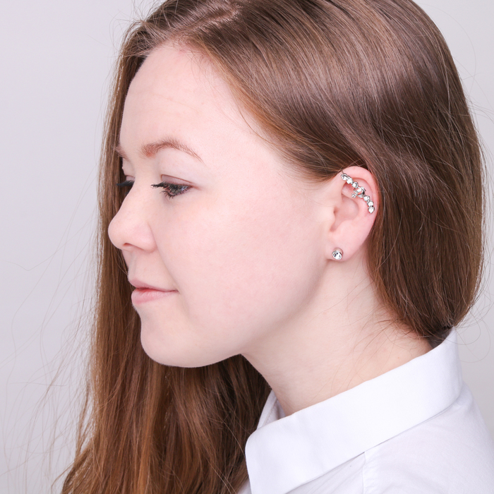 Серьги "Каффа" корона малая, цвет МИКС