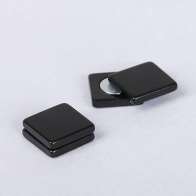 Тоннели "Квадрат" пирсинг на магните, цвет чёрный, фас 12 шт