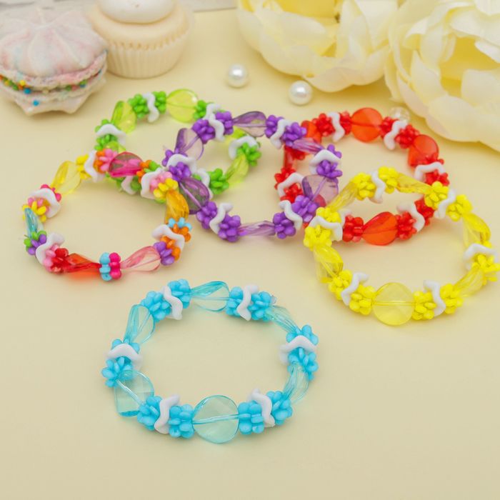 Браслет детский "Выбражулька", леденцы, цвет микс