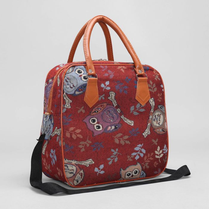 Сумка дорожная на молнии, 1 отдел, длинный ремень, цвет малиновый