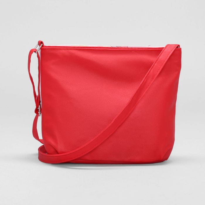 Сумка детская «Котик», отдел на молнии, цвет красный