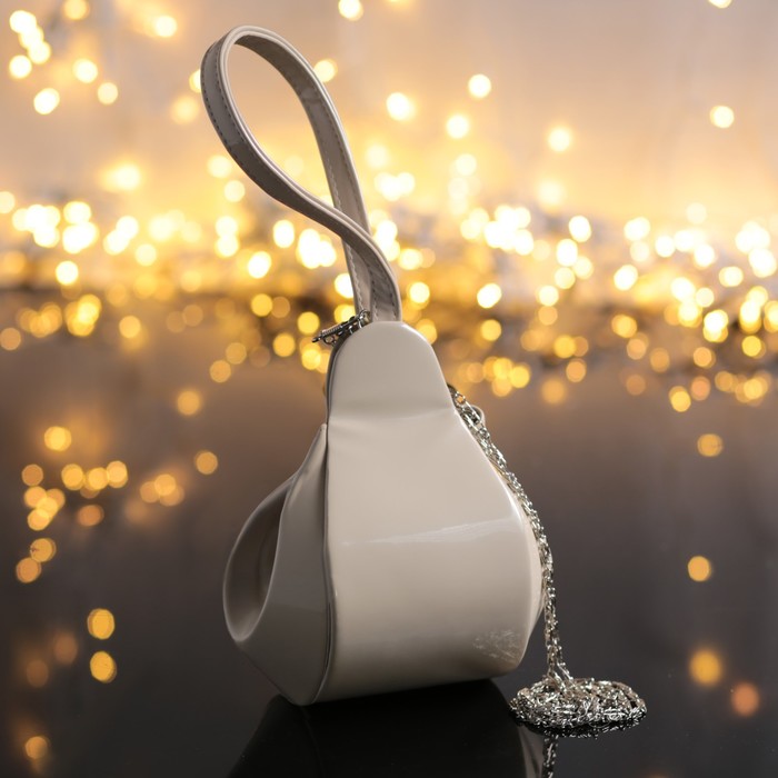 Клатч женский, отдел на магните, цвет молочный