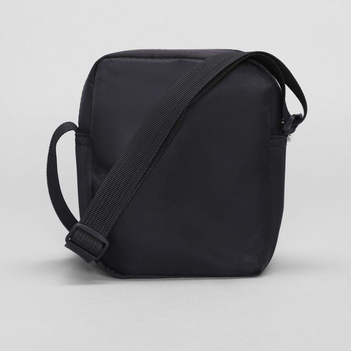 Сумка мол Спорт, 14*7*17, 2 отд, н/карман, регул ремень, черный/зеленый