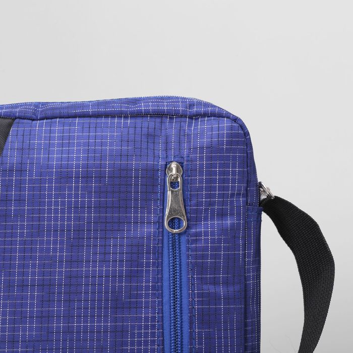 Сумка мол Пламя, 18*5*23, 1 отд, 2 н/кармана, регул ремень, синий