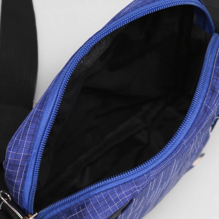 Сумка мол Пламя, 18*5*23, 1 отд, 2 н/кармана, регул ремень, синий