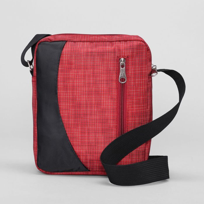 Сумка мол Пламя, 18*5*23, 1 отд, 2 н/кармана, регул ремень, красный