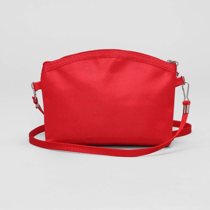 Сумка детская на клапане "Кокетка", 1 отдел с перегородкой, длинный ремень, цвет красный