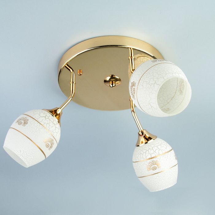 Люстра K1202/3 "Меркурий" 3x60W Е27 золото 24x44x44 см