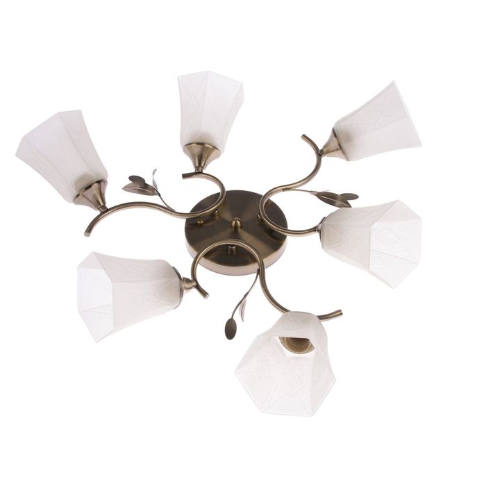 Люстра K1387/6 "Перезвон" 6x60W E27 золото 50x50x22 см