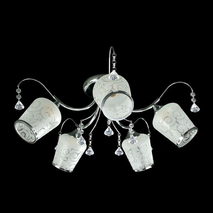 Люстра K1594/5 "Марс" 5x40W E27 хром 50x50x50 см