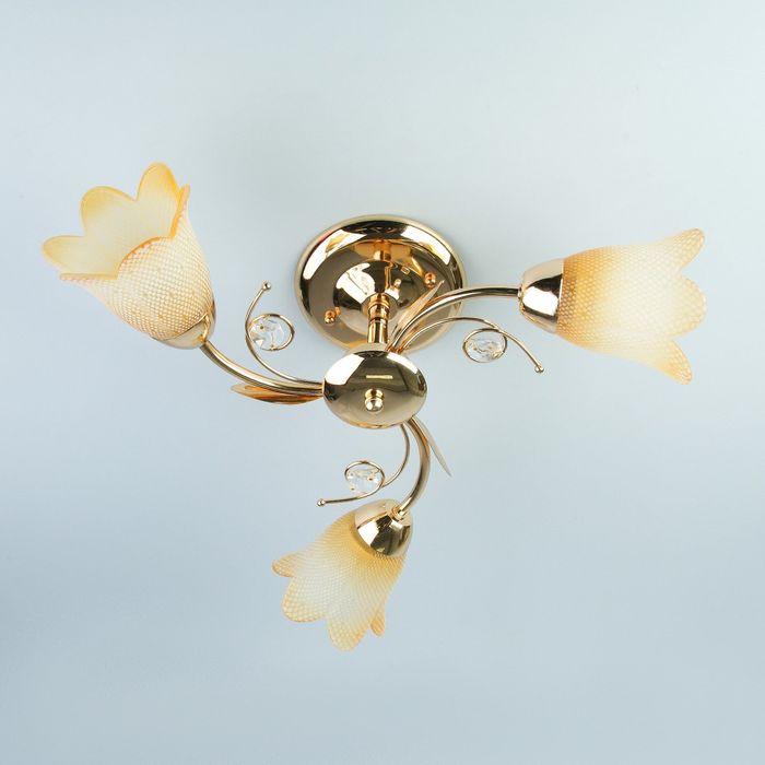 Люстра N0261/3 "Нептун" 3x40W E27 золото