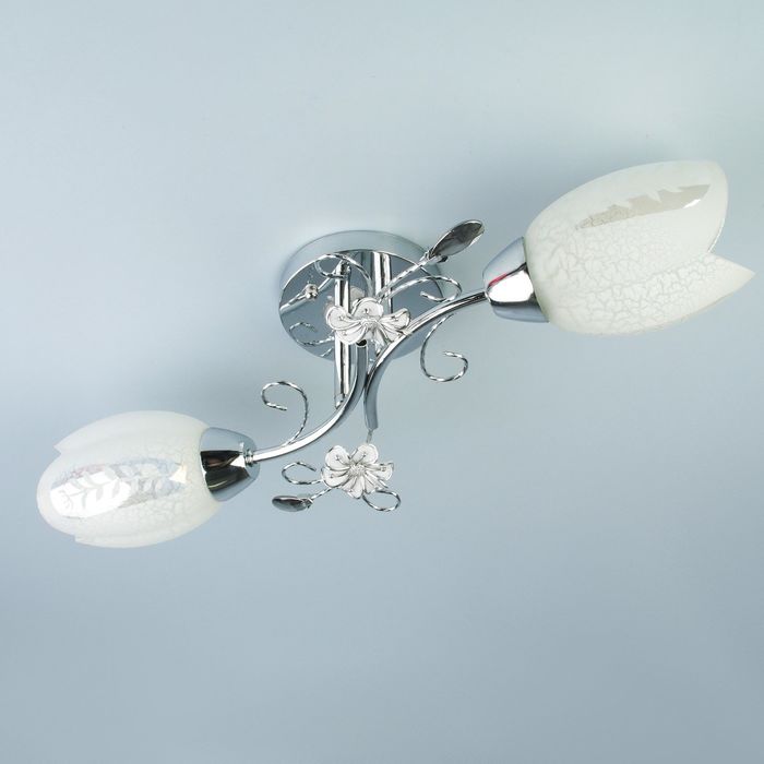 Люстра N0280/2 "Плутон" 2x60W E27 хром