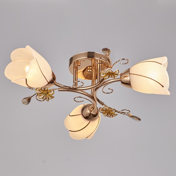 Люстра N0282/3 "Седна" 3x40W E27 золото