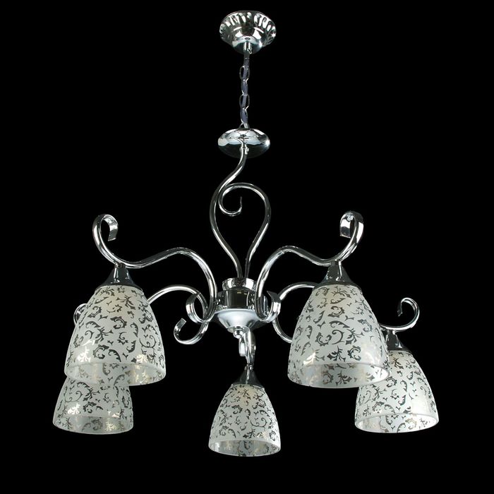 Люстра N0307/5 "Скаро" 5x40W E27 хром