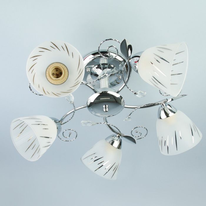 Люстра N0366/5 "Аридиус" 5x40W E27 хром