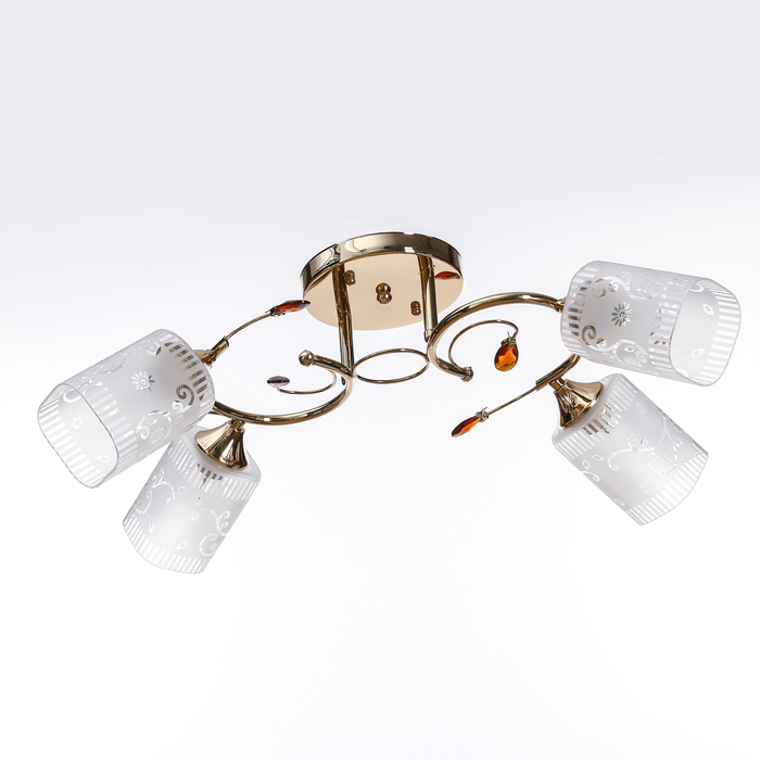 Люстра А30622/4 "Космос"  4*60W E27 золото 56x56x25 см