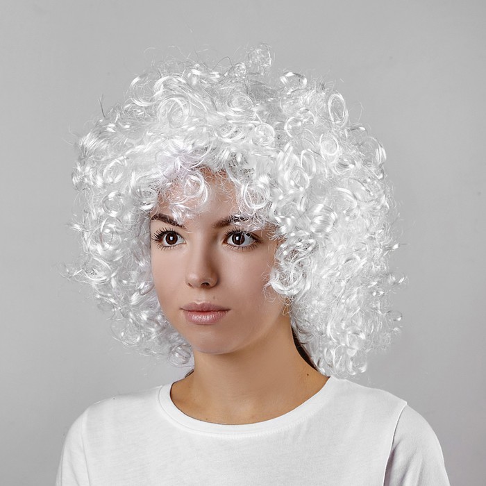 Карнавальный парик «Объём», цвет белый, 120 г