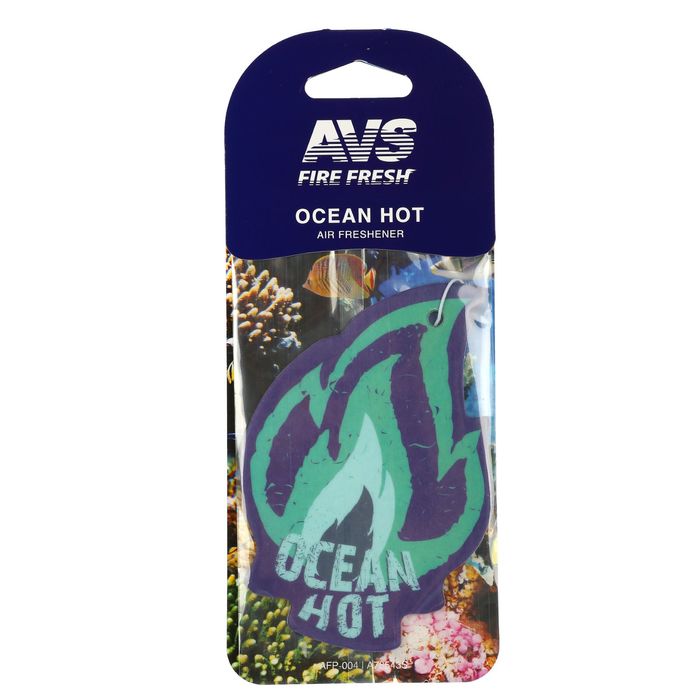 Ароматизатор AVS AFP-004 Fire Fresh, океанский бриз, бумажные