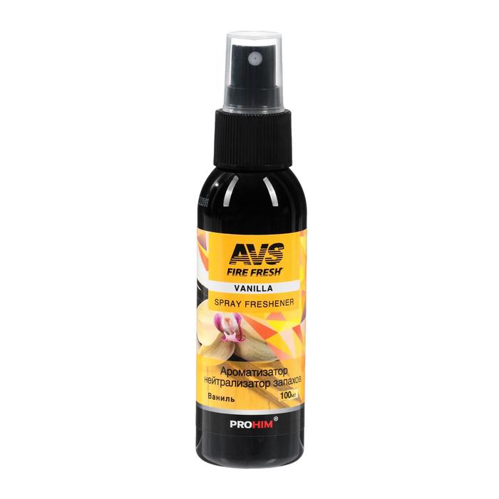 Ароматизатор AVS AFS-001 Stop Smell, ваниль, спрей, 100 мл ароматизатор avs afs 001 stop smell ваниль спрей 100 мл