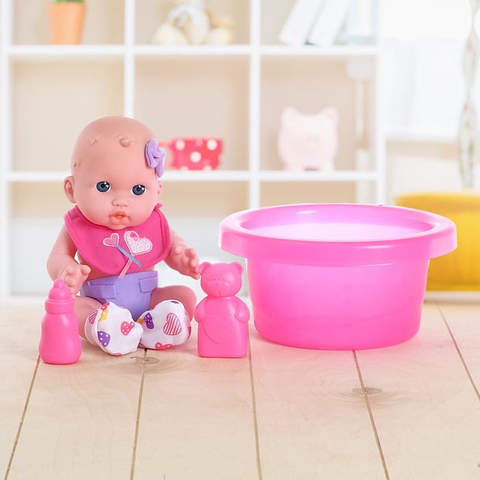 Пупс "Кроха-1" в ванночке, с аксессуарами