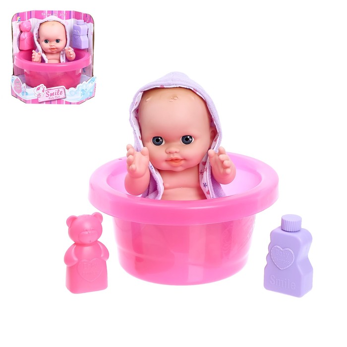 Пупс "Кроха-2" в ванночке, с аксессуарами