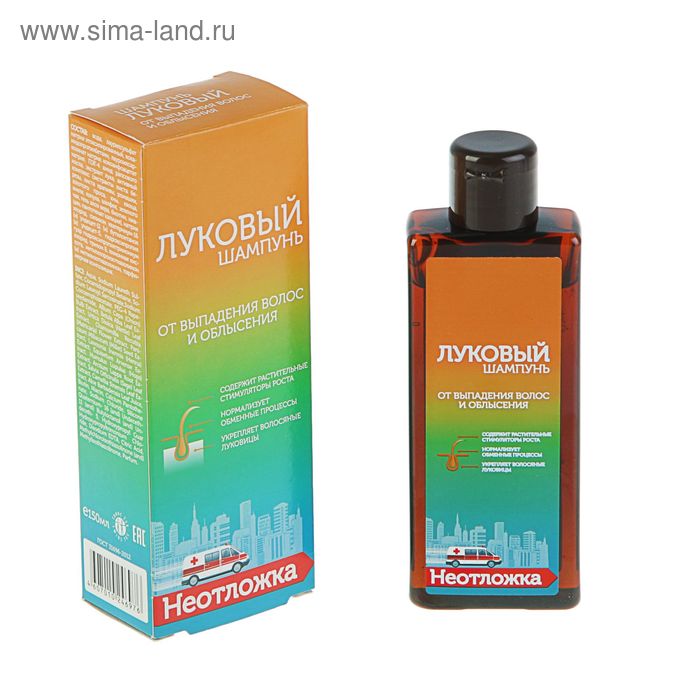 

Шампунь луковый неотложка от выпадения волос, 150 мл