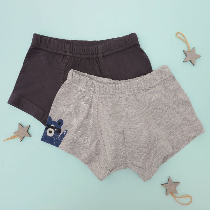 Набор трусов детских KAFTAN "Мишка" 2 шт, рост 98-104 (30), 3-4 года 100% хлопок