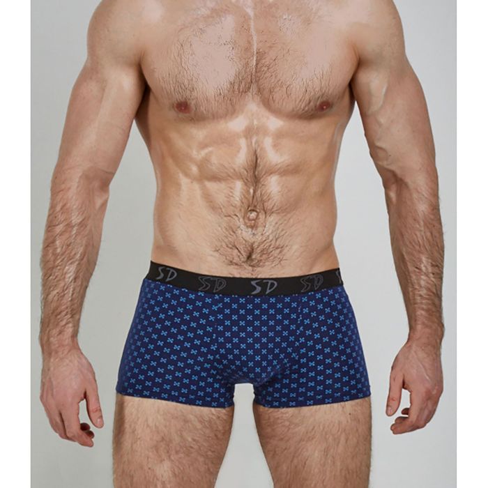 Трусы мужские боксеры SD1001-2 цвет синий, р-р 46-48 (M)