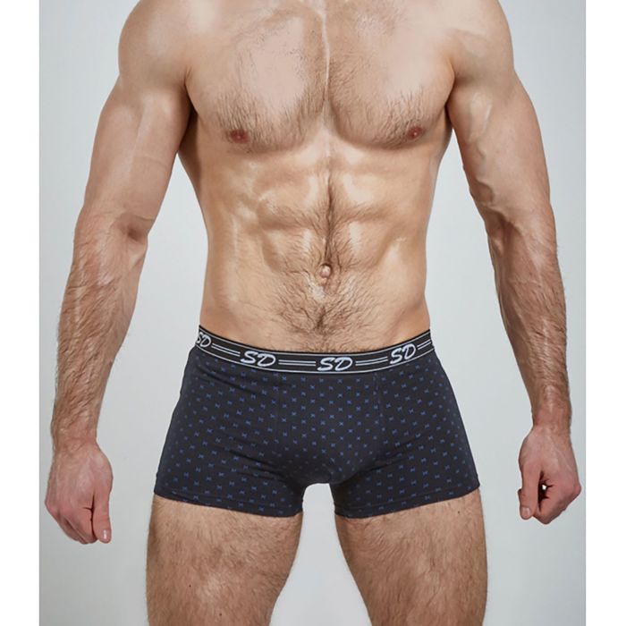 Трусы мужские боксеры SD1002-1 цвет чёрный, р-р 50-52 (XL)