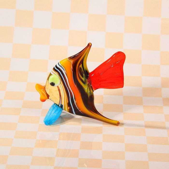 Сувенир из стекла миди "Скалярия", микс, 7 х 3 х 5,5 см