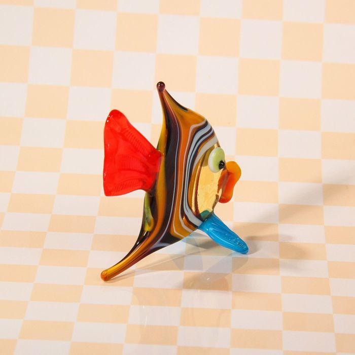 Сувенир из стекла миди "Скалярия", микс, 7 х 3 х 5,5 см