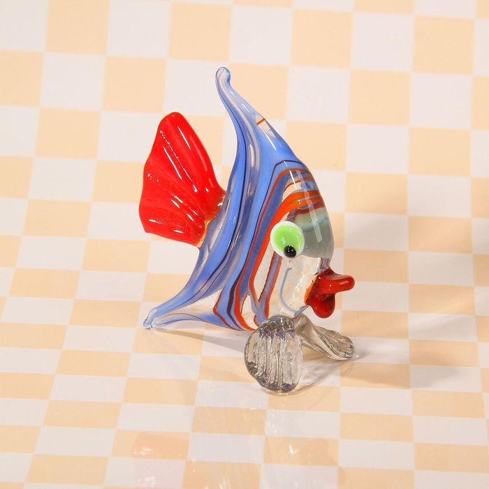 Сувенир из стекла миди "Скалярия", микс, 7 х 3 х 5,5 см