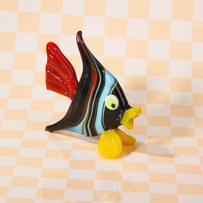 Сувенир из стекла миди "Скалярия", микс, 7 х 3 х 5,5 см