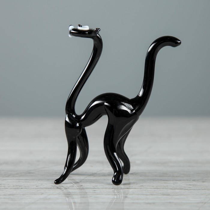 Сувенир из стекла миди "Кот", 6 х 8 х 3 см